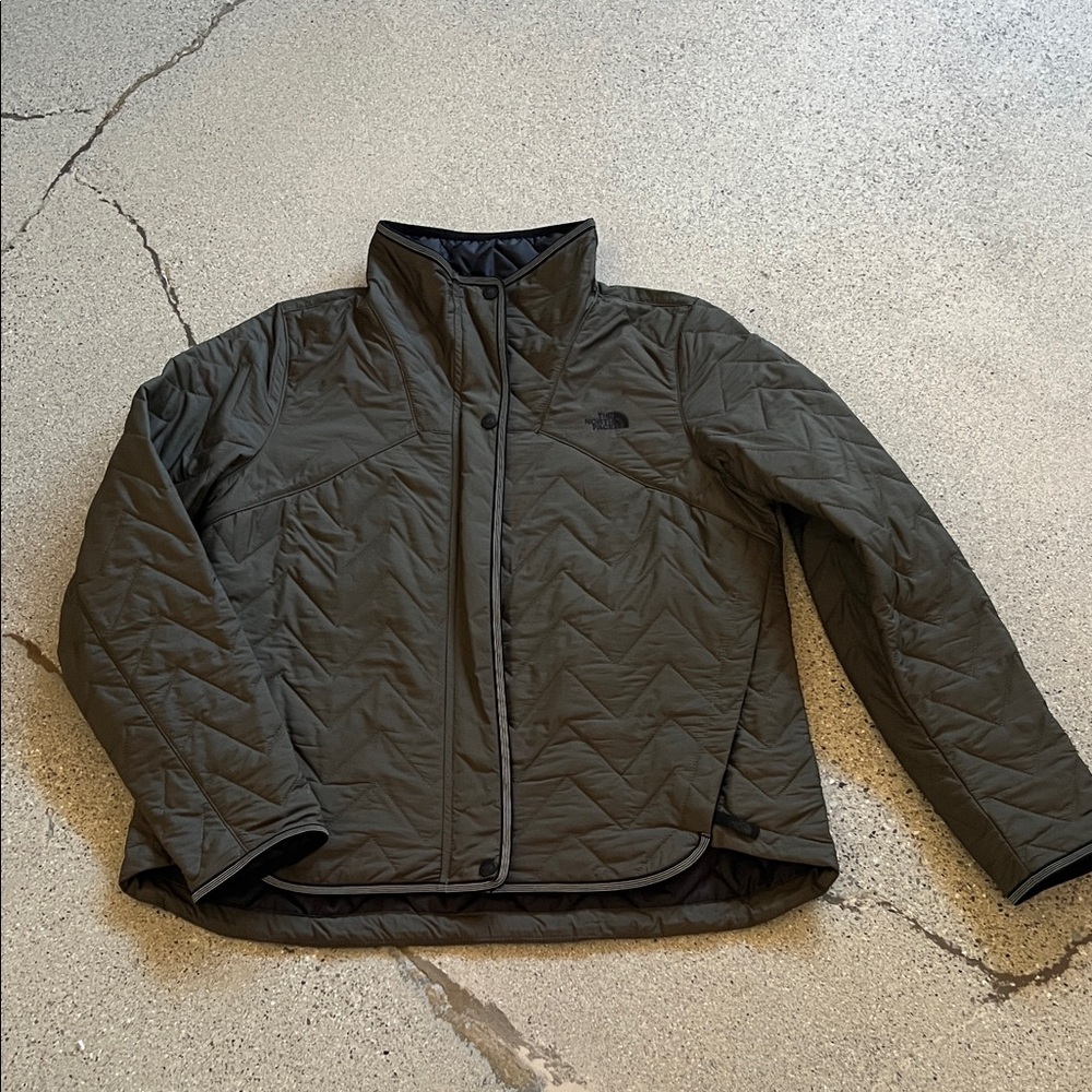 The North Face Dark Green Quilted Barn Equestrian Coat